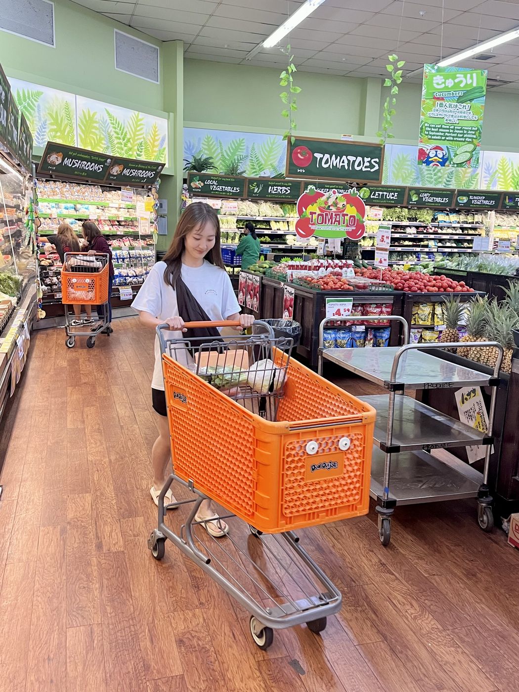現地の日系スーパーでの買い出し